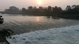 Yamuna canal morning view