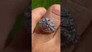 Circa 1920s Vintage Round Diamond Art Deco Ring #engagementring #viralvideo #vintage #Art Deco Ring