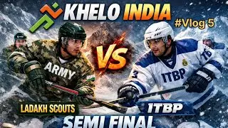 Khelo india winter game ice hockey Army (ladakh scout).Vs ITBP Semi final.