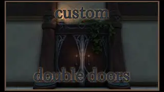 How to make these custom double doors in wow housing