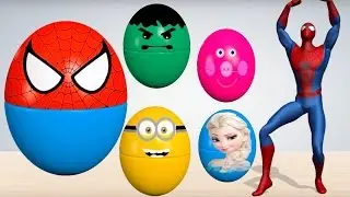 Learn Colors with Surprise Eggs for Children, Toddlers - Learn Sizes with Surprise Eggs