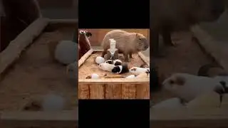 капибара стала морской свинкой #капибара #animals