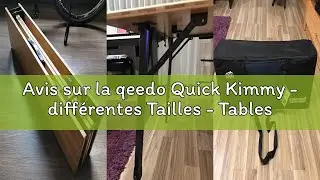 Avis sur la qeedo Quick Kimmy - diff&eacute;rentes Tailles - Tables de Camping pour l'ext&eacute;rieur en Aluminiu