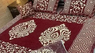 Latest Fancy Bed sheets in factory rates for order plz whatsapp 03033332098