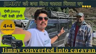 Jimny converted into Campervan | 4&times;4 Caravan | Bed setup & Kitchen Setup in Jimny | 1Bhk in Jimny