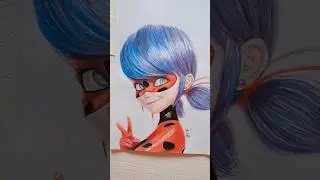 Mi dibujo de Lady Bug #ladybug #dibujo #miraculousladybug #miraculousmovie