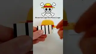 Lego Straw Hat Logo One Piece  #lego #onepiece