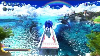 Sonic Generations: Seaside Hill Modern - S rank speedrun (1:32)