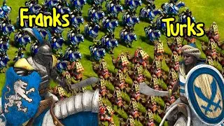 600 Paladins vs 600 (Turks) Heavy Camel Riders | AoE II: Definitive Edition