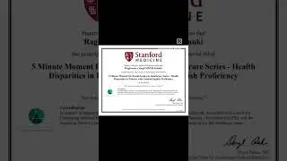 Stanford Certificate #viral #shortvideo #trending #video #shorts #short #doctor #certificate
