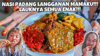 RATU NASI PADANG BERAKSI! NASI PADANG LANGGANAN MAMA! LAUKNYA SEMUA ENAK!!! DAN ADA NASI MERAH?!!!