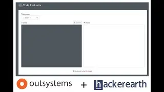Mini Project - Code Evaluator using OutSystems