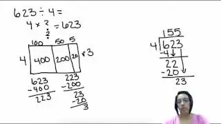 Using Area models to solve division problems