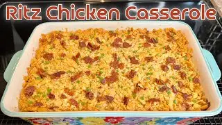 Запеканка из курицы в сливочном соусе с маслянистой посыпкой из крекеров Ritz #ritzchickencassero...
