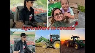 Preparing the tractor for plowing the farm land, Agriculture in Canada