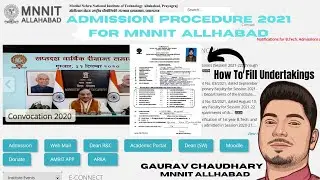 JOSAA 2021| MNNIT Allahabad Admission Procedure 2021 | Online Reporting| Undertaking filling process