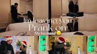 Leaving My Husband on Our Anniversary | Emotional Goodbye prank 😊but he surprised me 🥺
