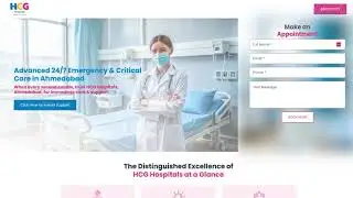 Designed and Developed a Landing Page for HCG Oncology