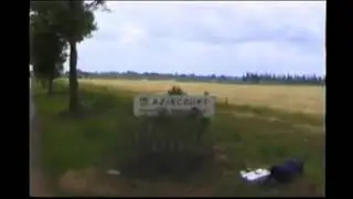 Film 9 2002 Agincourt Archaeology Project - On the roadside by the Calvary and the Azincourt sign