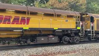 ARTC using a LORAM Rail Grinder working it's way thru the Adelaide Hills at Aldgate, South Australia