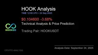 HOOK (HOOKUSDT) Technical Analysis - Price Prediction & Buy or Sell September 24, 2025