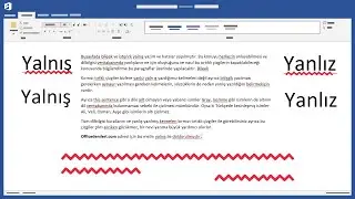 Kırmızı Denetim Çizgilerini kapatma - Microsoft Word