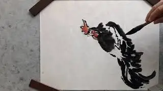 葫芦与鸡（稚拙画法）