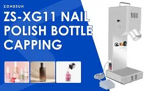 ZONESUN ZS-XG11 Nail Polish Bottle Capping Machine Semi Automatic Cosmetic Capper