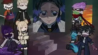MHA BNHA villains 𝙧𝙚𝙖𝙘𝙩 𝙩𝙤 Shinobu| Demon slayer | Giyuu | Deku | Gacha life