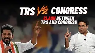 Clash between TRS and Congress workers at TPCC president Revanth Reddy residence in Hyderabad
