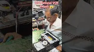 Old National VCR Video Cassette Recorder Repairing Service #old #national #vcr #repair #vhs #shorts