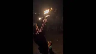 Spectacular Night Fire Show- Agafay Desert 🏜- Morocco 🇲🇦  #africa #morroco #marrakech 