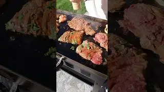 Steak & Chicken Street Tacos on the Blackstone