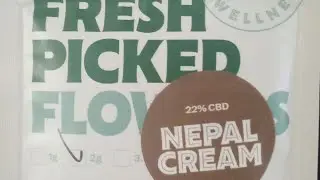 hemp elf Nepal cream 22% CBD hash review Smoked in Sebsi pipe