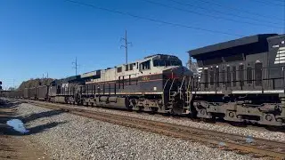 NS 8101 Central of Georgia heritage unit on an empty coal train in High Point, NC