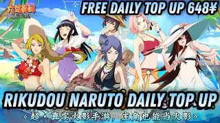 Rikudou Naruto - Free Daily Top Up 648&yen; + SSR Ninja + Ticket Gacha + VIP & Discount 90% / X7Game