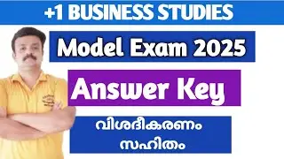 Plus one Business Studies/Model Exam Question paper with  Answer key 2025