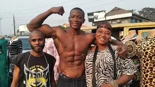 Mike Odion present: Street Bodybuilding cruise | made in Yaba Lagos #muscle #fitness #viral