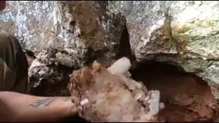 An amazing crystal cluster found in a pocket by Patrick Gundersen & Rob Horner
