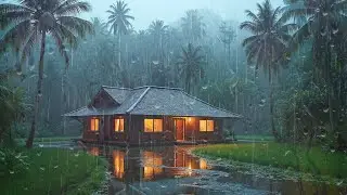 Very Heavy Rain to Sleep FASTER - Sleep Longer with Rain Sounds for Sleeping - White Noise