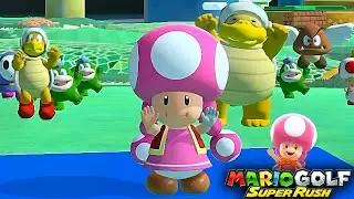 Mario Golf Super Rush Toadette vs Daisy in All Star Summit