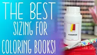 I FOUND THE BEST way to treat coloring book pages for watercolors!