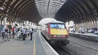 LNER Class 91 91108 leaves York for (not) the final time! (22/7/19)