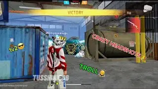 1v2 Only Headshots 😎 Crazy Headshots👑 M10 King👑 Troll Edits🤡 #freefire #gaming #viralvideo 