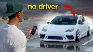FULL SELF DRIVE IN MY STANCED TESLA