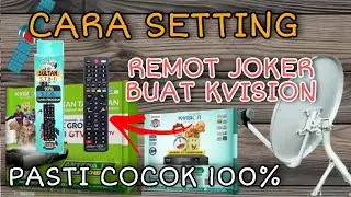 cara setting remot joker buat receiver kvision optus op66hd dijamin berhasil 100%