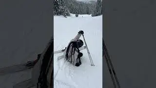 How to get up when you fall skiing ⛷️