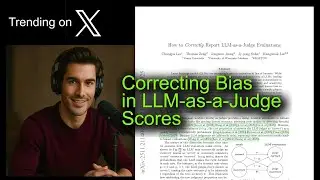 Correcting Bias in LLM-as-a-Judge Scores
