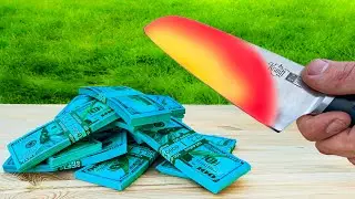EXPERIMENT : Glowing Knife To 1000 Degrees Vs 100.000$ dollars