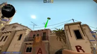 CSGO 64 Tick Mirage Mid Window Smoke from T-Spawn (No crouch walking)